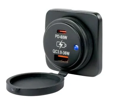 426531 – SEA DOG USB Outlet, Vehicle And Marine Use Wired Cigarette Lighter Socket Two 5 Volt/ 6 Amp USB Outlet 8 To ...